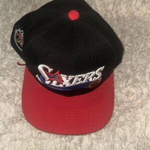 Mens Mitchell & Ness 7 3/8 Philadelphia Sixers Hat.